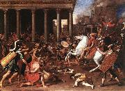 POUSSIN, Nicolas The Destruction of the Temple at Jerusalem afg oil